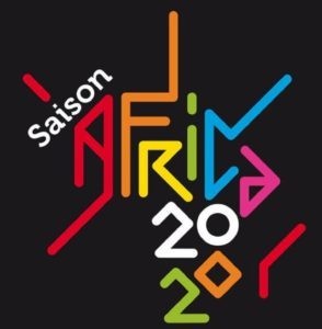 Affiche de la Saison Africa 2020. un des événements internationaux en France du 1er juin à mi-décembre 2020.